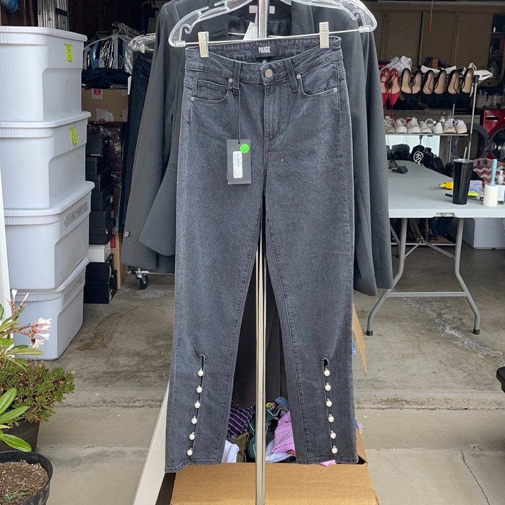 NWT Paige Julia Mother Of Pearl Jeans